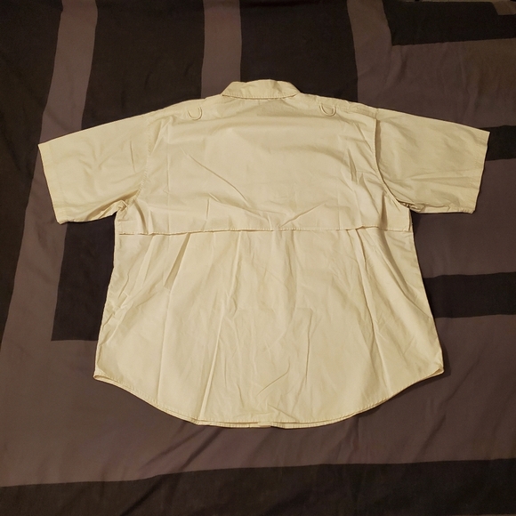 Wrangler Outdoor Gear White XL Short Sleeve Collared Buttondown Shirt - Picture 2 of 5